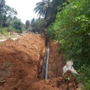 200mm DI pipe work