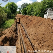 200mm, 250 mm DI pipe laying 