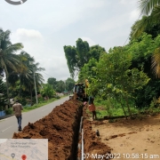 200mm DI k9 pipe laying work 