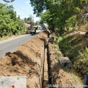 300mm DI k9 pipe laying work