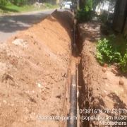  laying of  200mm DI pipe