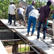 second brace beam concreting in  progress