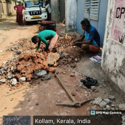 Connection alteration at Pattathilkavu temple road