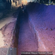 Pipe laying along Mayyil KRFB Road 