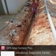 Alappuzha Municipality Amruth 2.0 ward-33 Stadium ward 110mm PVC pipe laying wor