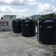 2000 ltr 3 PVC Tank at Nursing College at Roof Top