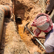 Culvert crossing works at Muttar