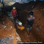 Earth compaction along Mayyil KRFB Road 