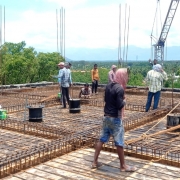 steel work progress