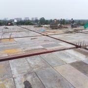 OHSR top roof slab and beam shuttering work (90% completed)