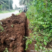 160 mm PVC pipe laying 