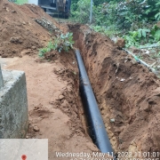 Laying of 300mm DI