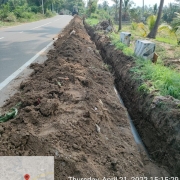 Laying of 200mm DI