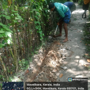 Mavelikkara muncippality 19 ward house connection work in progress