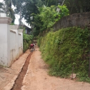 CC Road Restoration Work near Kaloor temple