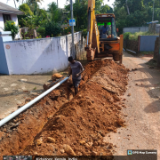 90mm PVC pipe laying at Valavazhi Road