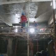 OHSR inside plastering work is going on.