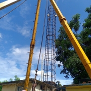 Piling work on 01-07-2020