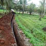 90mm PVC laying