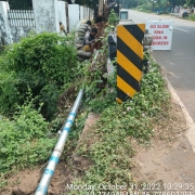 Laying of 80mm GI pipe