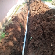 90 mm PVC pipe laying 
