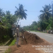 140mm PVC laying