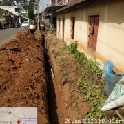 200mm DI pipe laying 