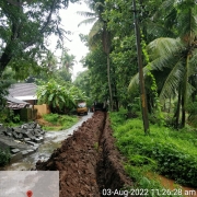 90mm PVC pipe laying