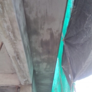OHSR bottom side beam plastering work 