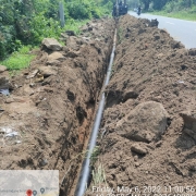 Laying of 200 DI is in progress