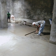 OHSR 2nd compartment floor plastering work