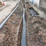 Pipe laying work started
