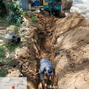 200mm DI k9 pipe laying work