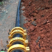 PE pipe jointing 