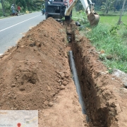 Laying of 200 DI is in progress