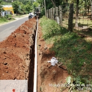 110mm PVC pipe laying 