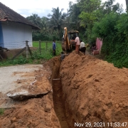 90mm PVC laying 