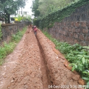 Pipe  laying work