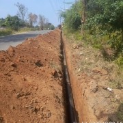 200mm DI pipe laying