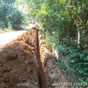 90mm PVC pipe laying