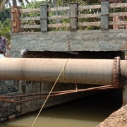 700mm DI pipe culvert crossing along Edathua -Mampuzhakari road