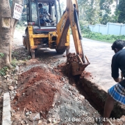 Pipe  laying work
