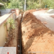 90mm PVC laying 