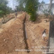 90mm PVC pipe laying