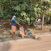 JJM KUNNOTHUPARAMBU GP DISTRBUTION PIPE LAYING-BT cutting