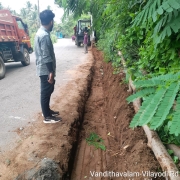Road restoration work
