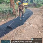 Road restoration work