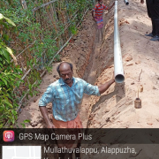 Alappuzha Municipality Amruth 2.0 ward 38 Kuthirapanthi 110mm PVC pipe laying work