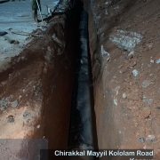 Pipe laying along Mayyil KRFB Road