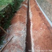 Pipe  laying work